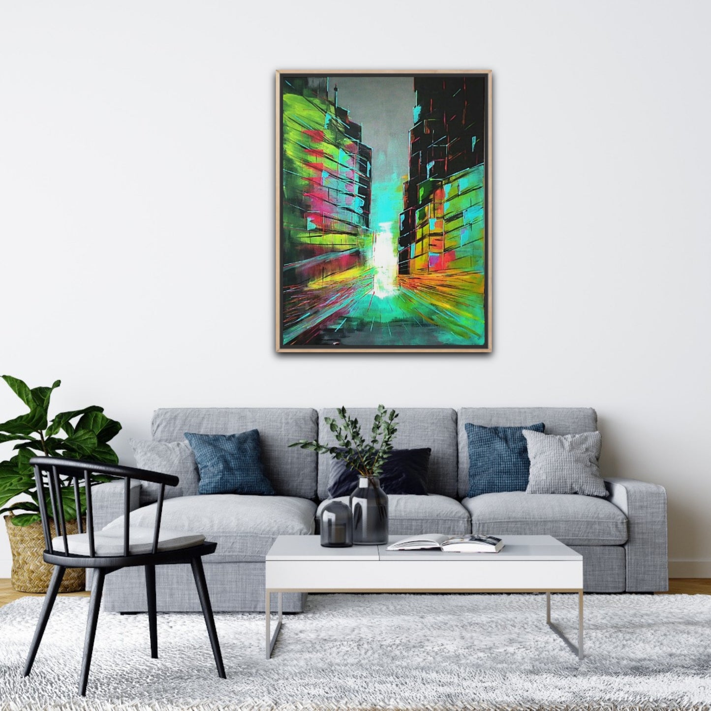 Urban Mirage - Acrylic on Canvas FREE SHIPPING