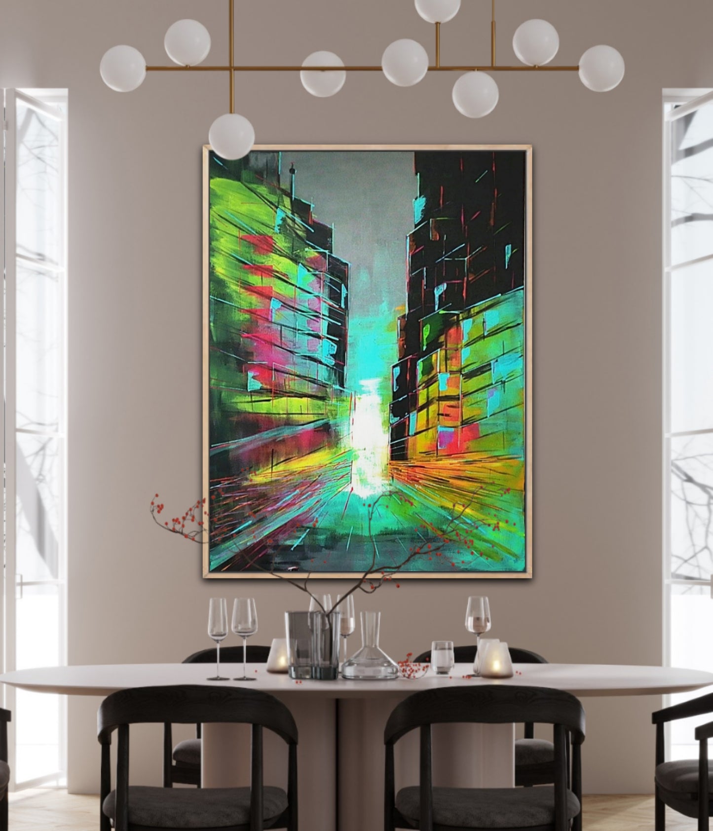 Urban Mirage - Acrylic on Canvas FREE SHIPPING