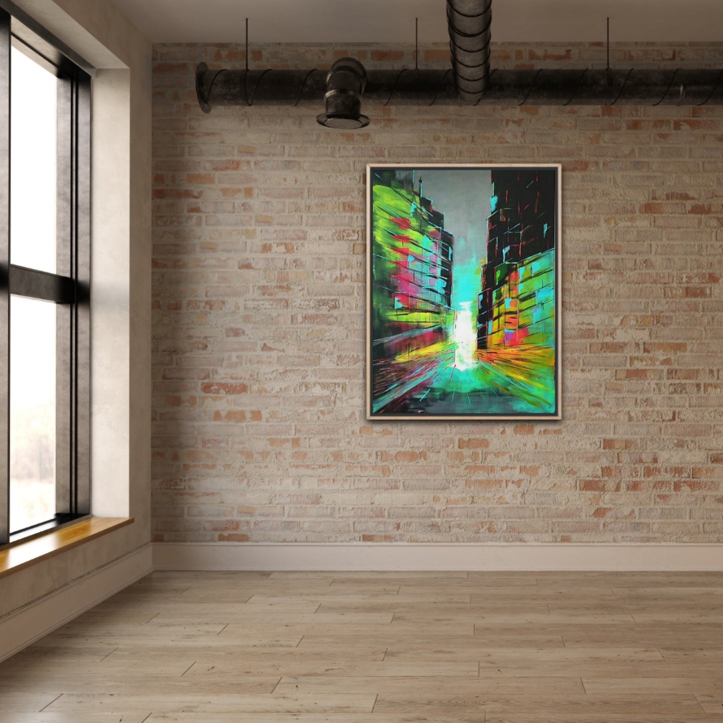 Urban Mirage - Acrylic on Canvas FREE SHIPPING