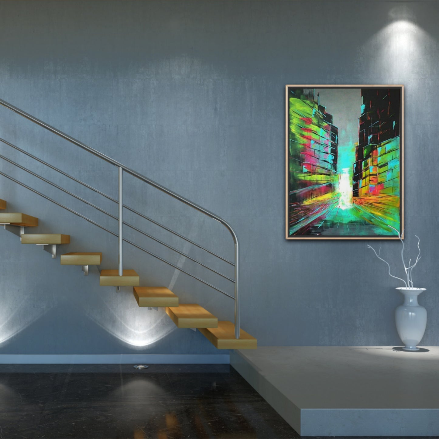 Urban Mirage - Acrylic on Canvas FREE SHIPPING