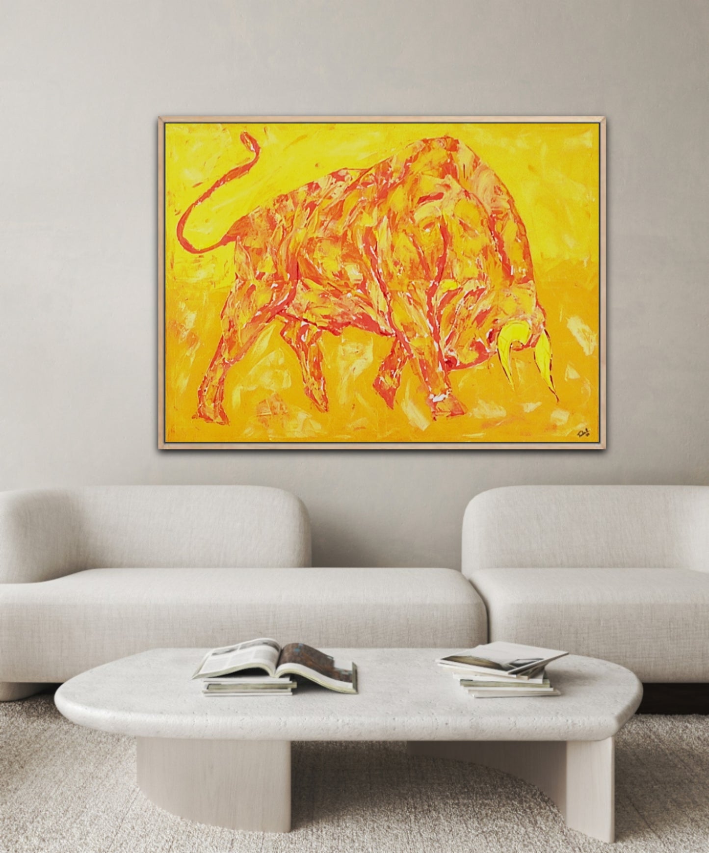 Unique Original Painting "Golden Force" Acrylic Painting On Canvas