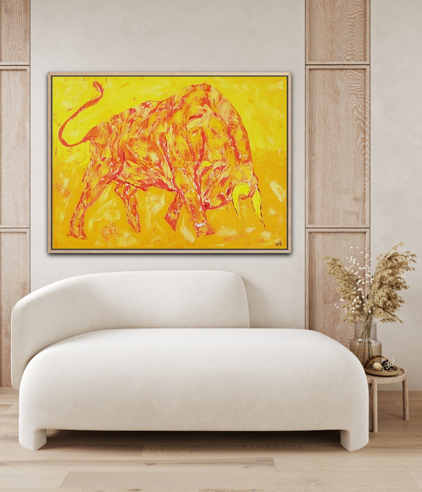Unique Original Painting "Golden Force" Acrylic Painting On Canvas