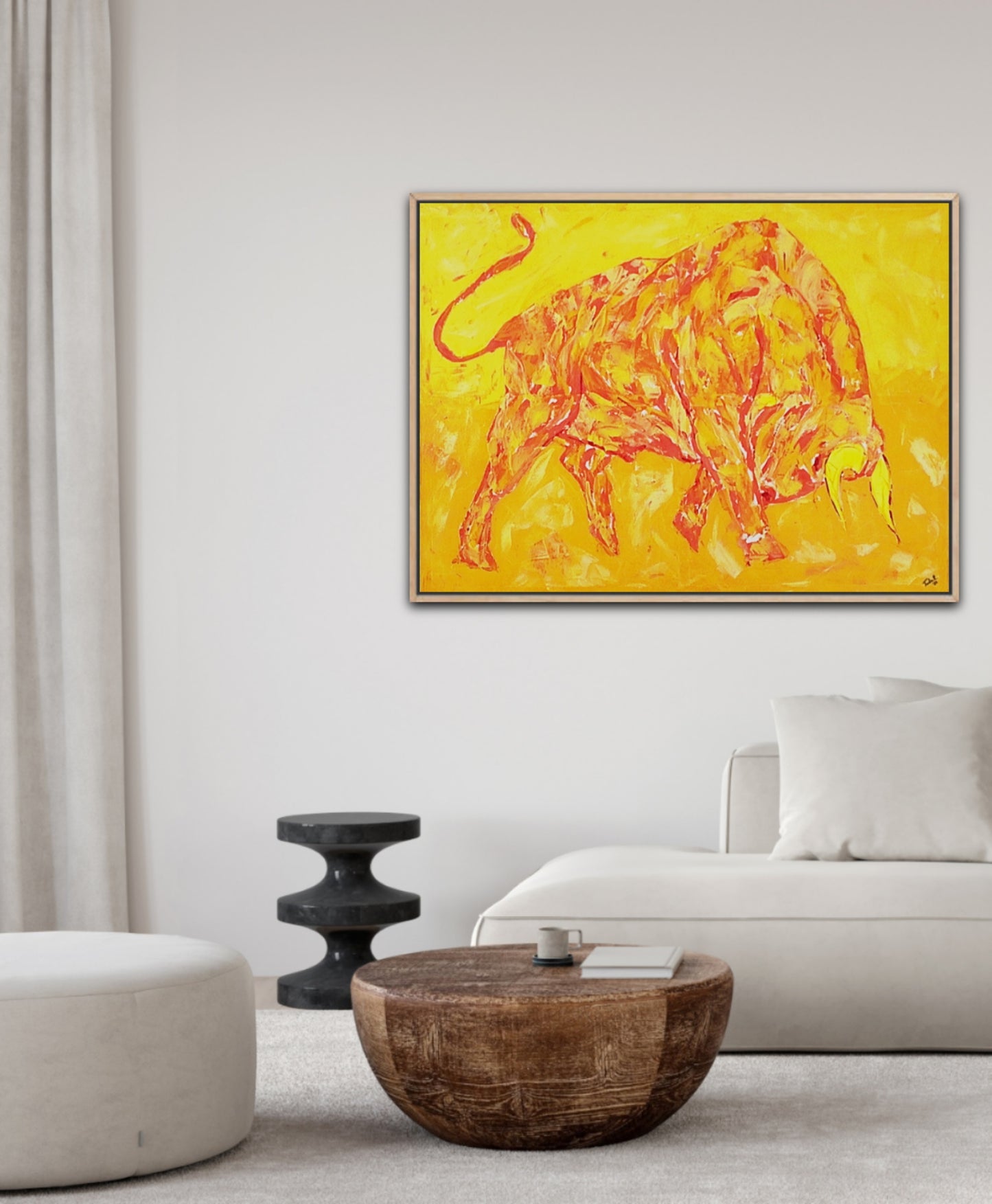 Unique Original Painting "Golden Force" Acrylic Painting On Canvas