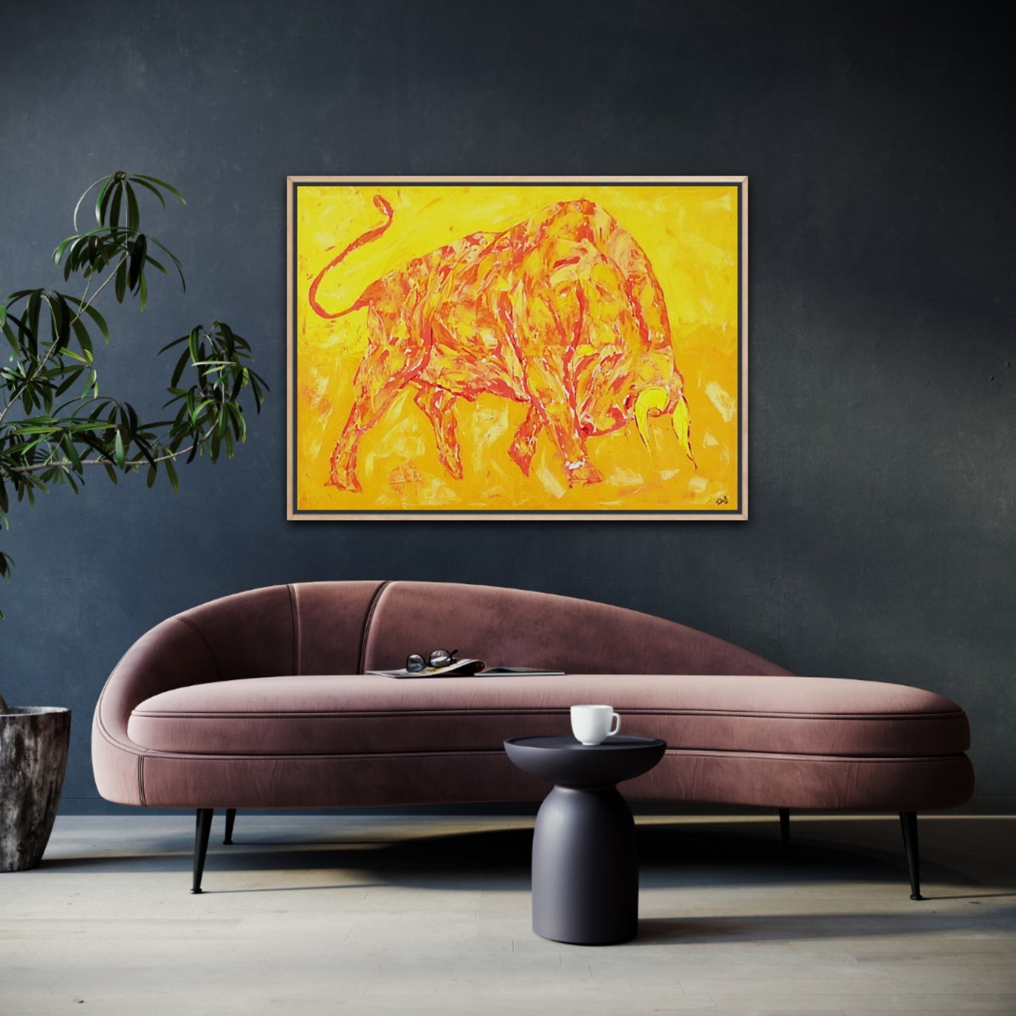 Unique Original Painting "Golden Force" Acrylic Painting On Canvas