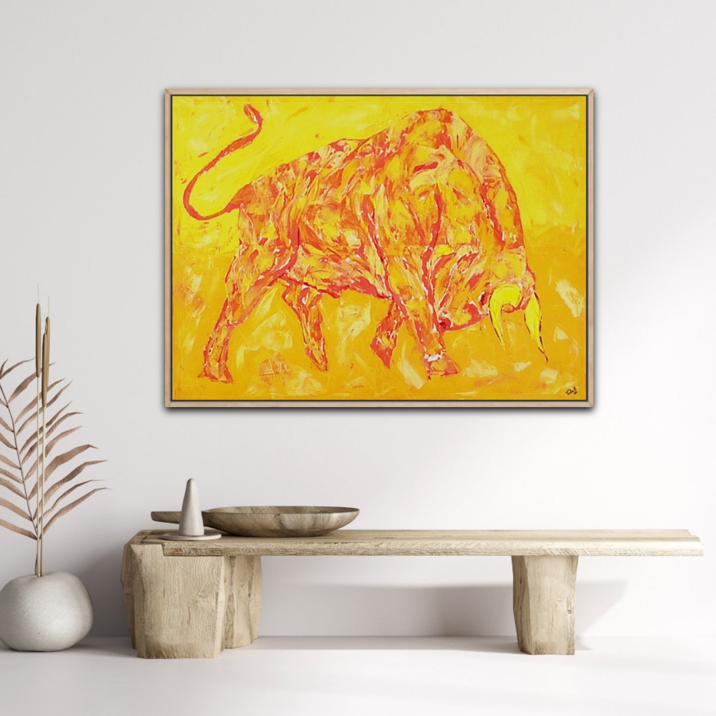 Unique Original Painting "Golden Force" Acrylic Painting On Canvas