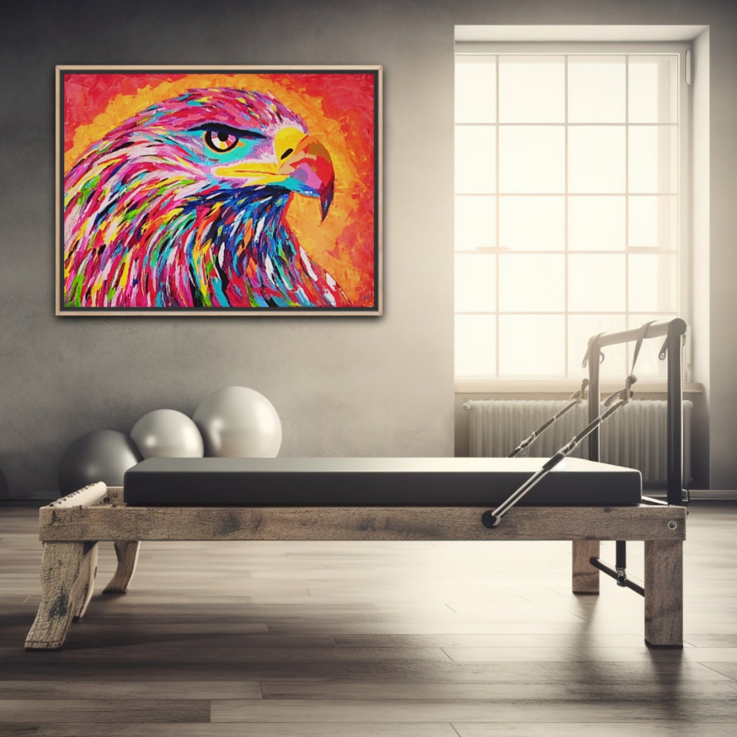 Unique Original Painting "The Watcher of Light" Acrylic Paint On Canvas