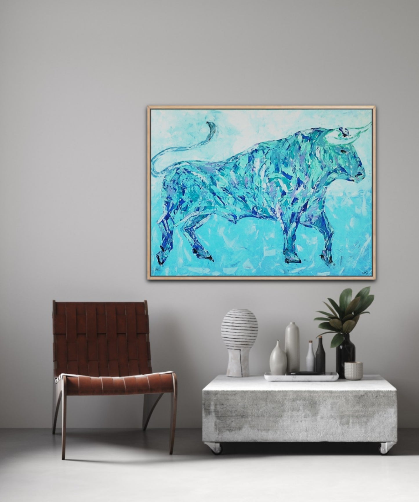 Original Size Original Printed Art On Canvas "Momentum" 90cm x 120cm