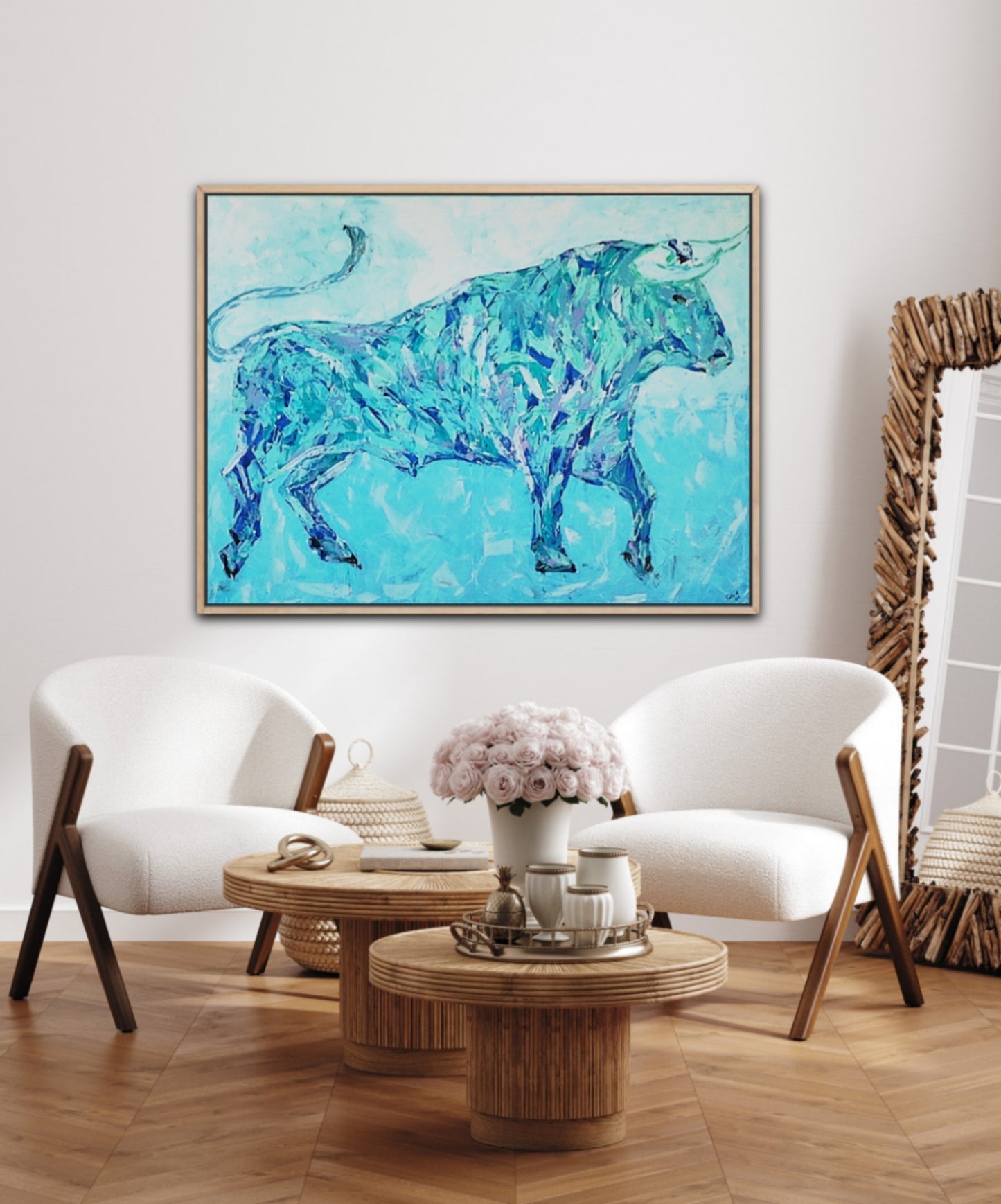 Original Size Original Printed Art On Canvas "Momentum" 90cm x 120cm