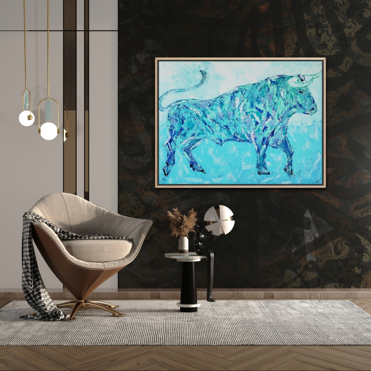Unique Original Art Painting "Momentum" Acrylic Paint On Canvas