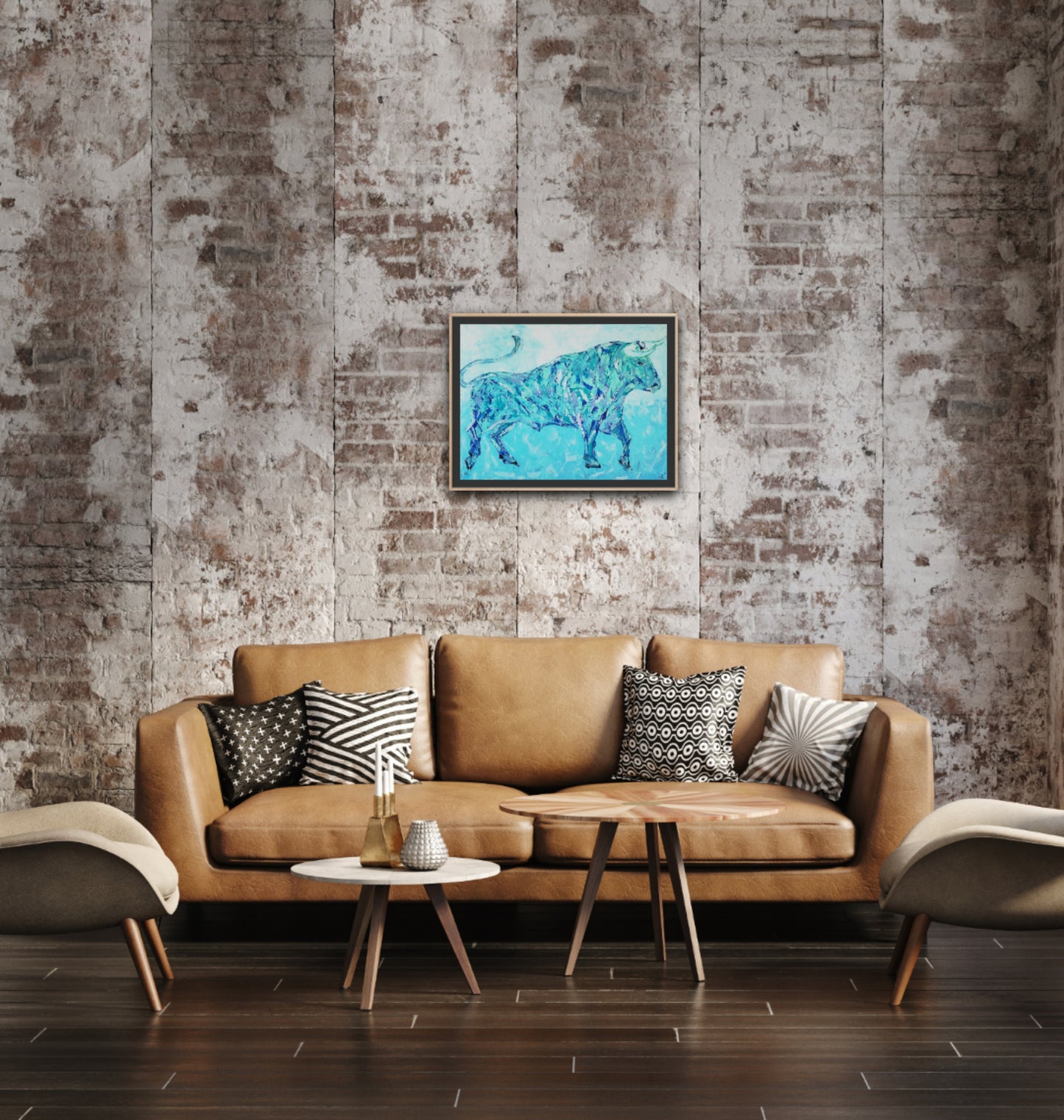Small Size Original Printed Art On Canvas "Momentum" 40cm x 60cm