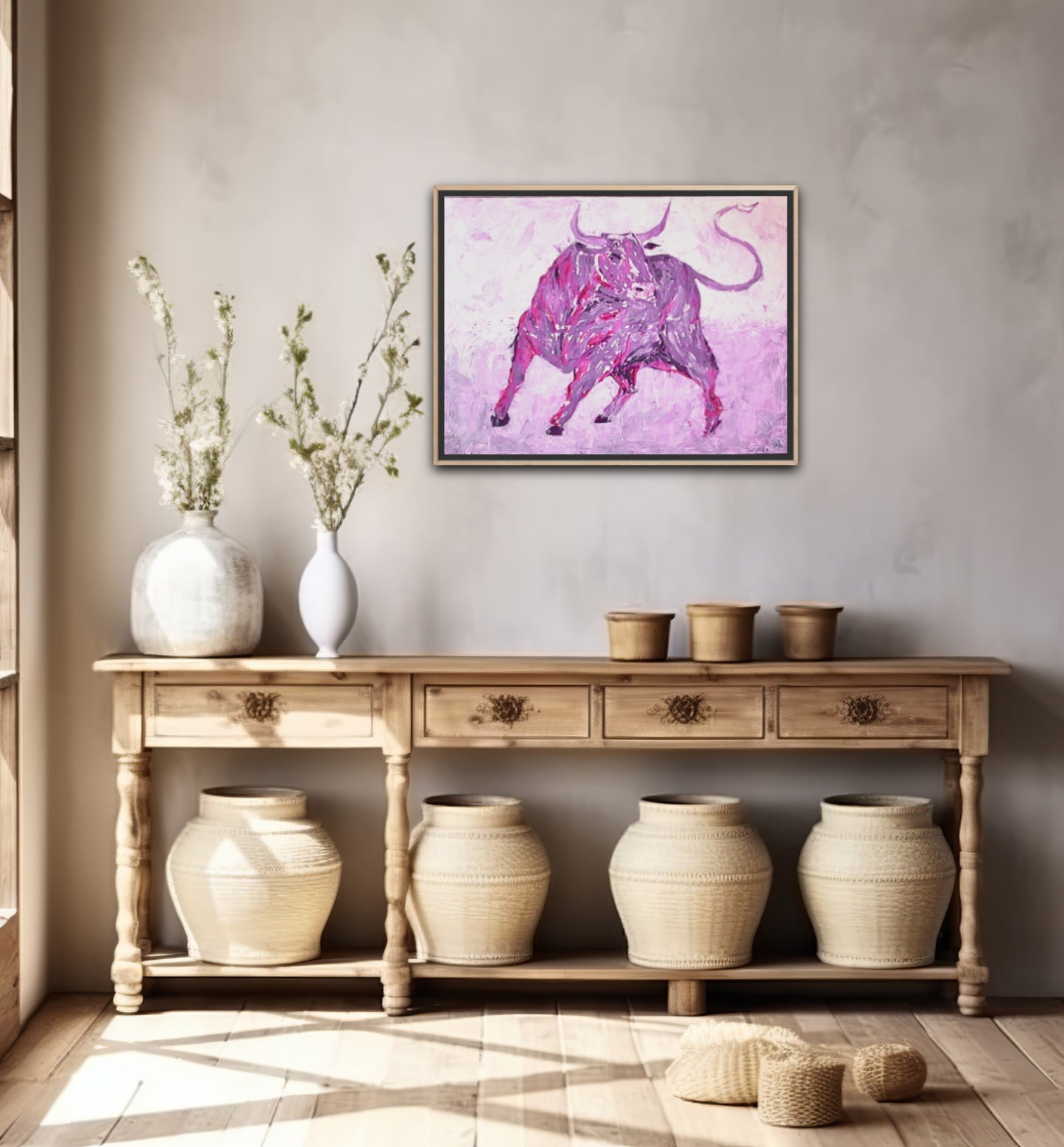 Small Size Original Printed Art On Canvas "Storm Within" 40cm x 60cm