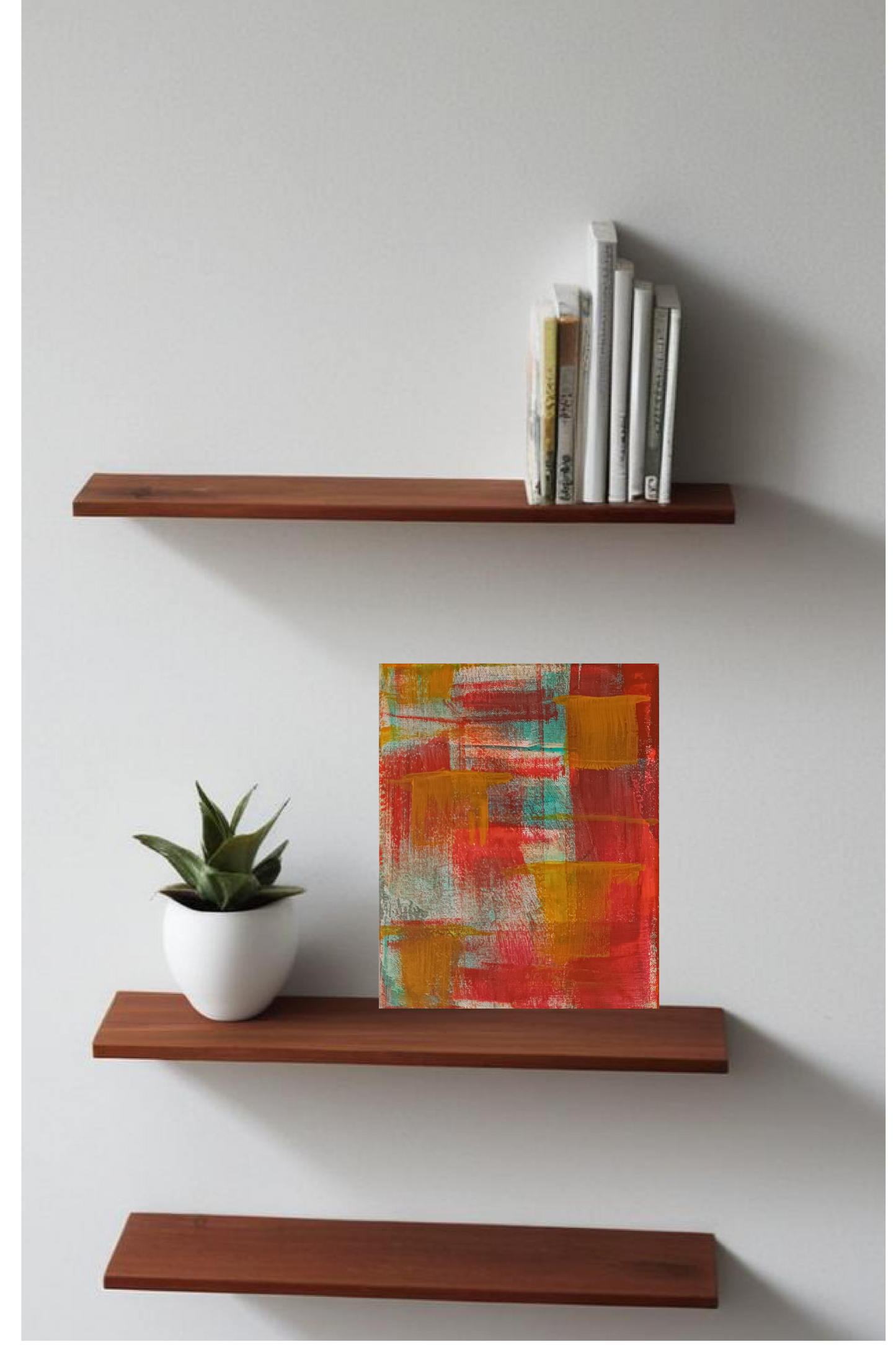 Sunset Windows Abstract Acrylic Paint On Canvas 24cm x 30cm FREE SHIPPING