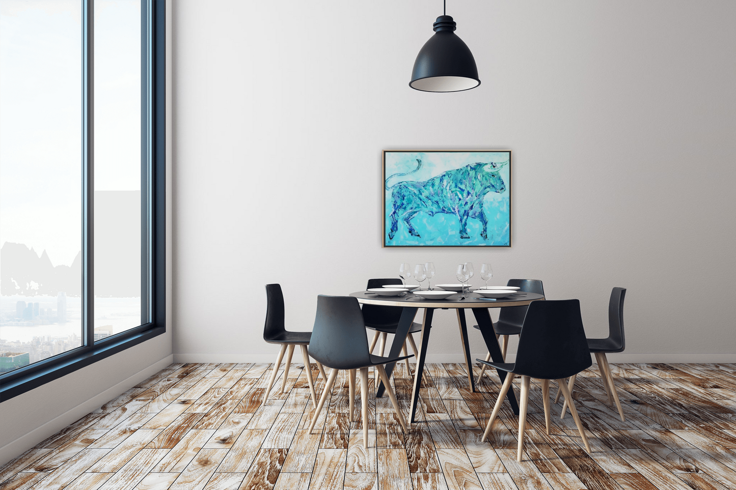 Medium Size Original Printed Art On Canvas "Momentum" 90cm x 60cm