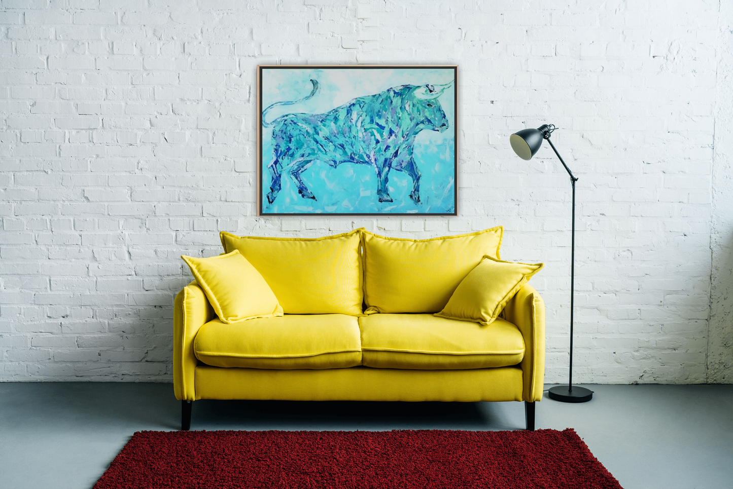 Medium Size Original Printed Art On Canvas "Momentum" 90cm x 60cm