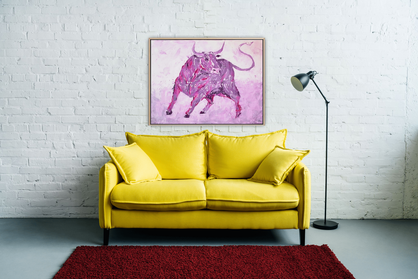 Medium Size Original Printed Art On Canvas "Storm Within" 90cm x 60cm