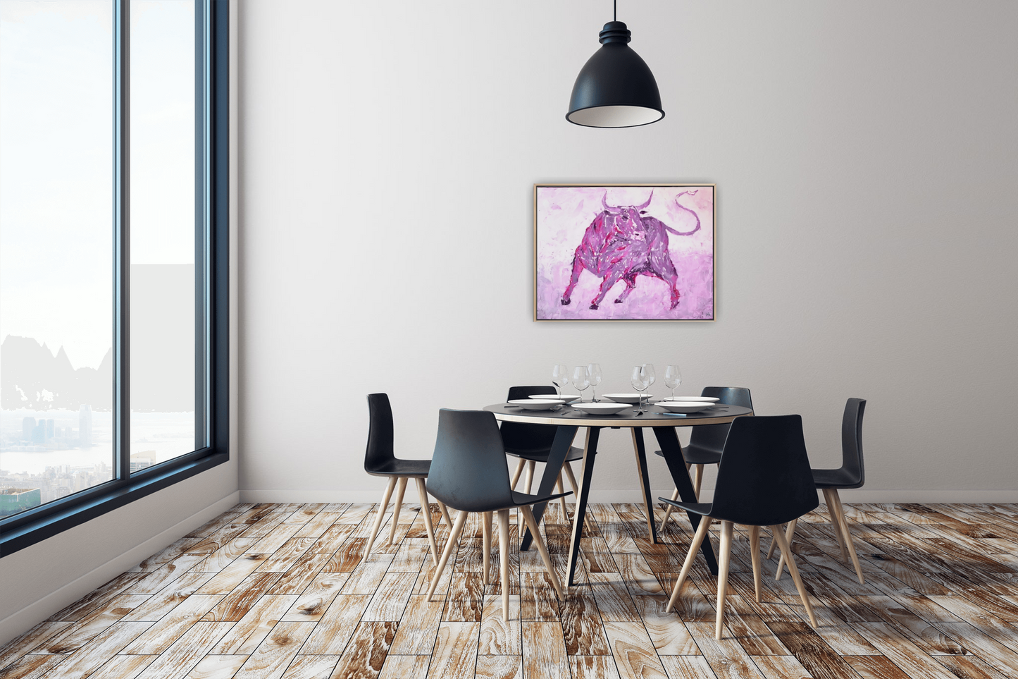 Medium Size Original Printed Art On Canvas "Storm Within" 90cm x 60cm