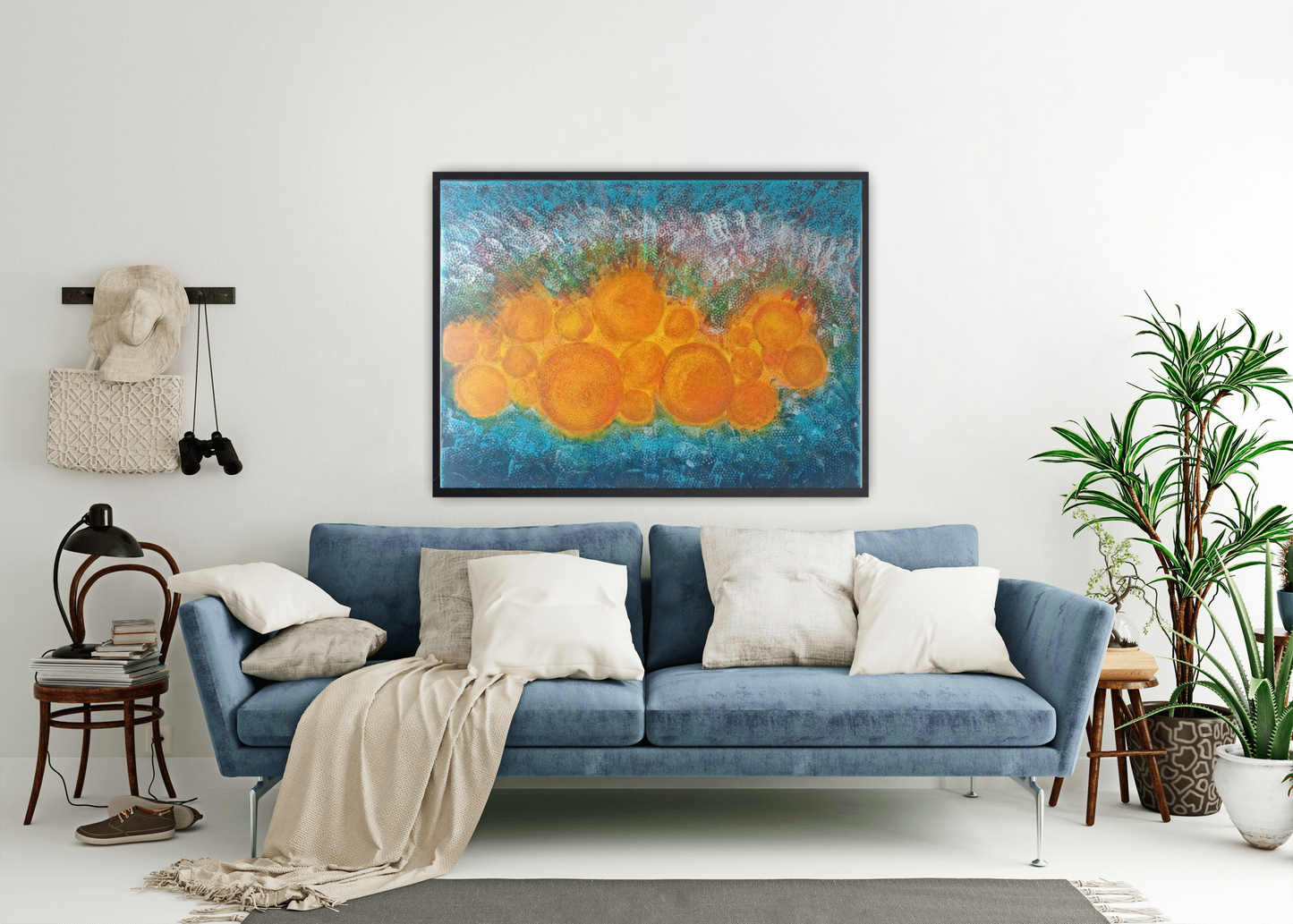 Original Size / Original Printed Art on Canvas – "Echoes Of The Sun" (90 × 120 cm)