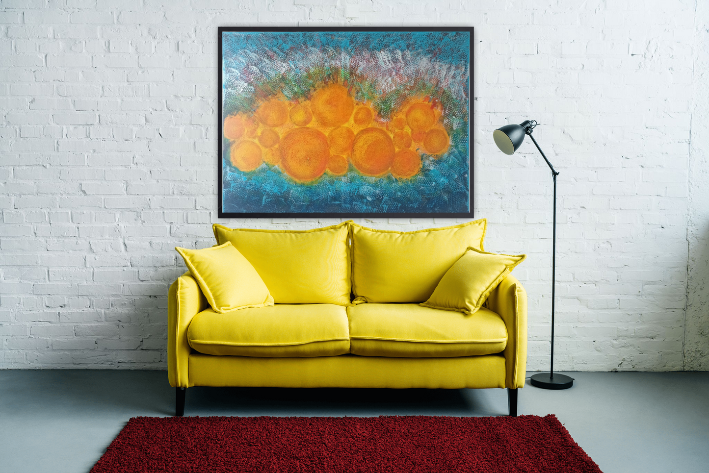 Original Size / Original Printed Art on Canvas – "Echoes Of The Sun" (90 × 120 cm)