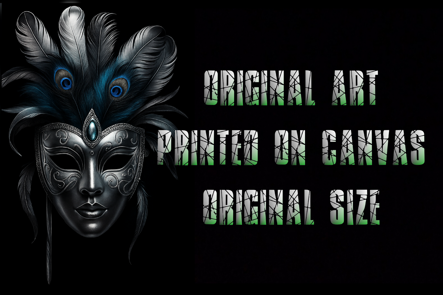 Original Art Printed On Canvas [Original Sizes]