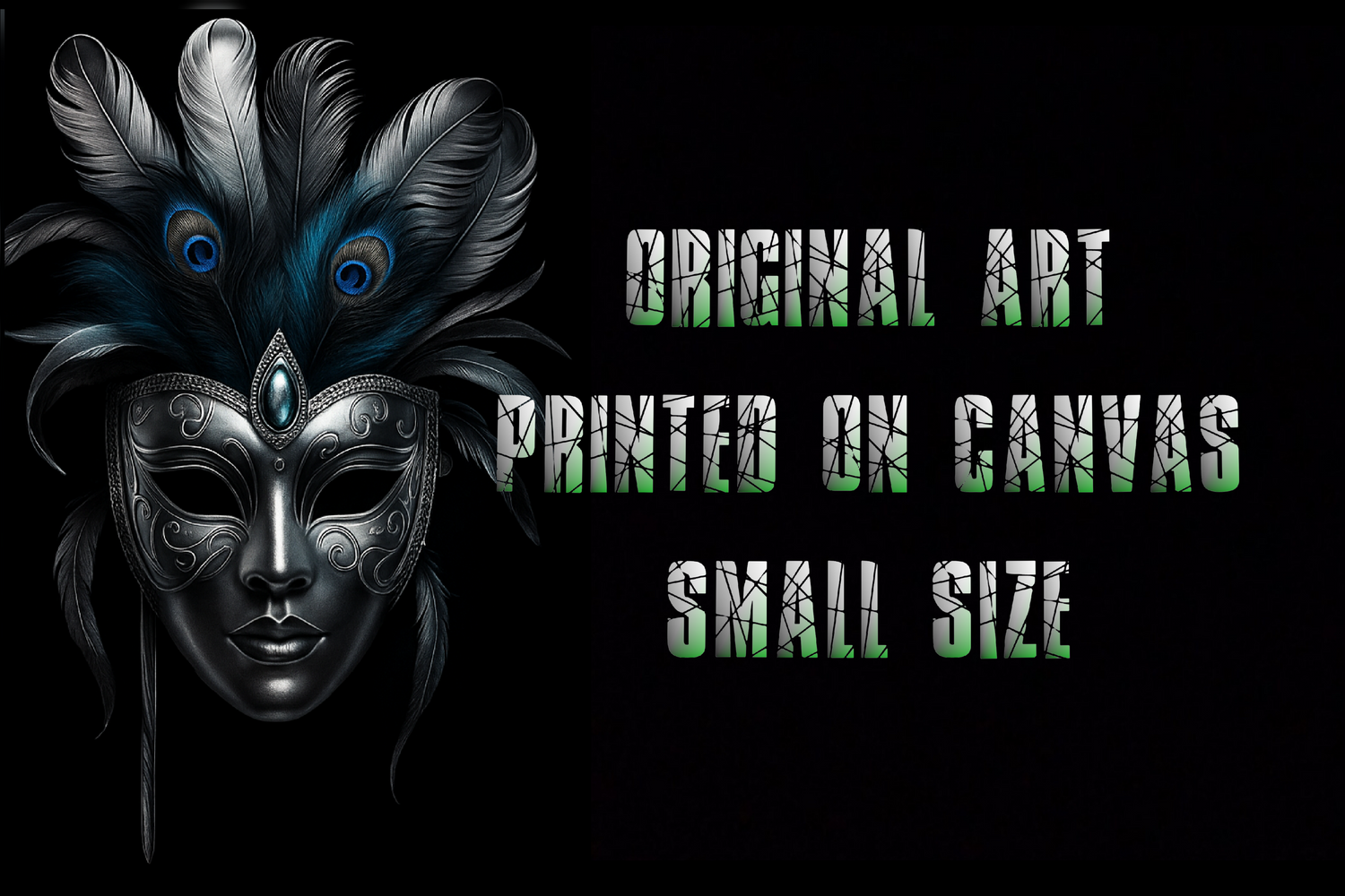 Original Art Printed On Canvas [Small Sizes]