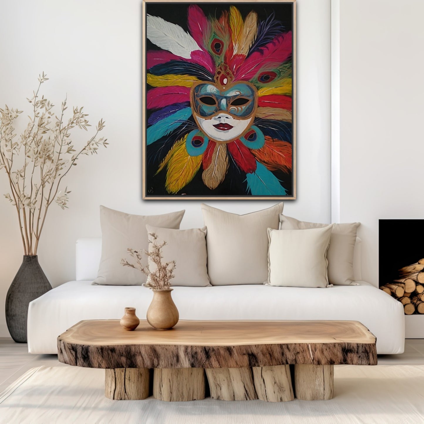 Second Mask Collection "Venetian Mask"Acrylic Paint FREE SHIPPING