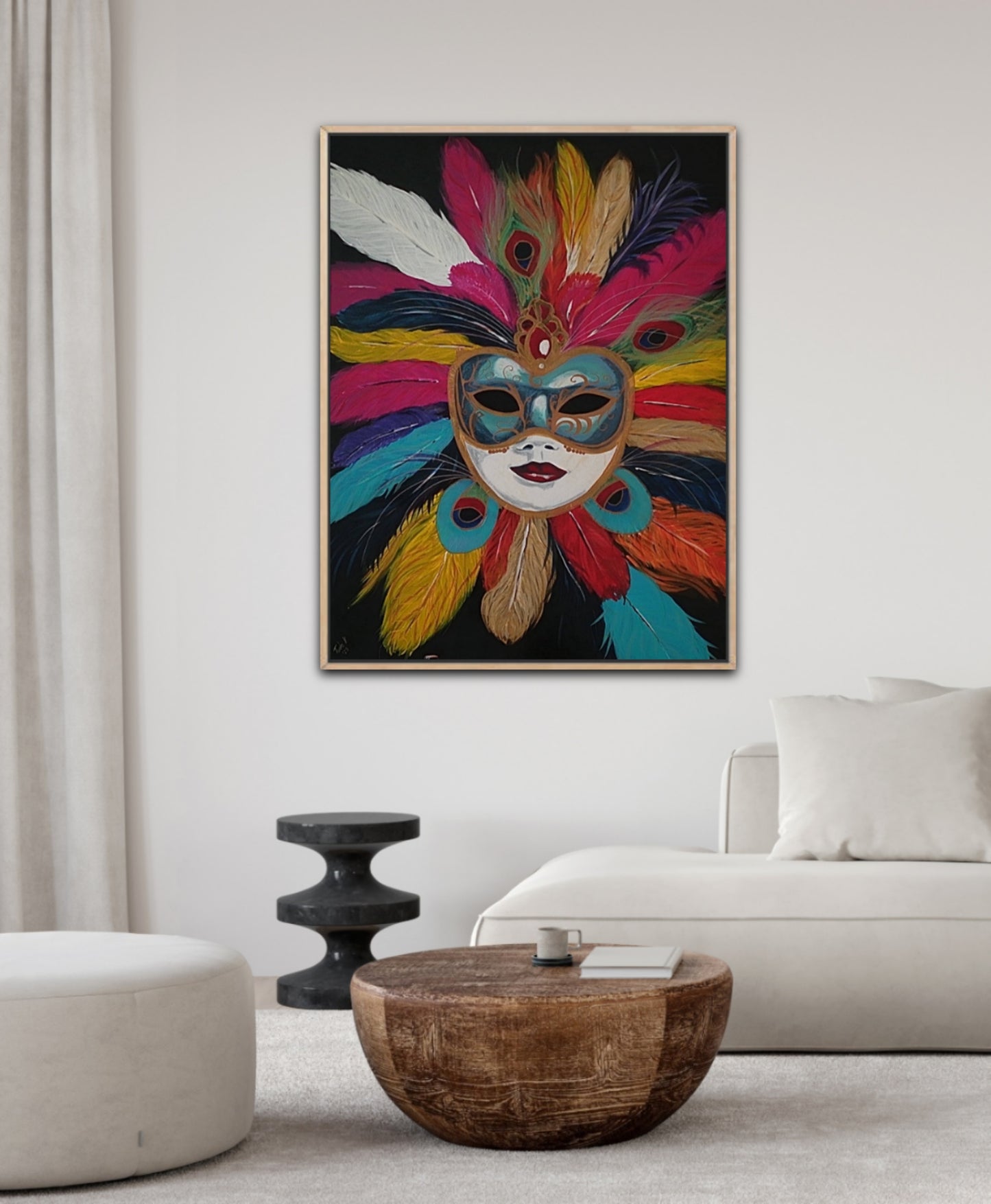 Second Mask Collection "Venetian Mask"Acrylic Paint FREE SHIPPING