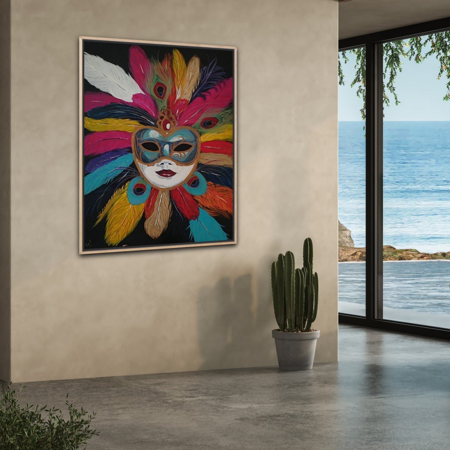 Second Mask Collection "Venetian Mask"Acrylic Paint FREE SHIPPING