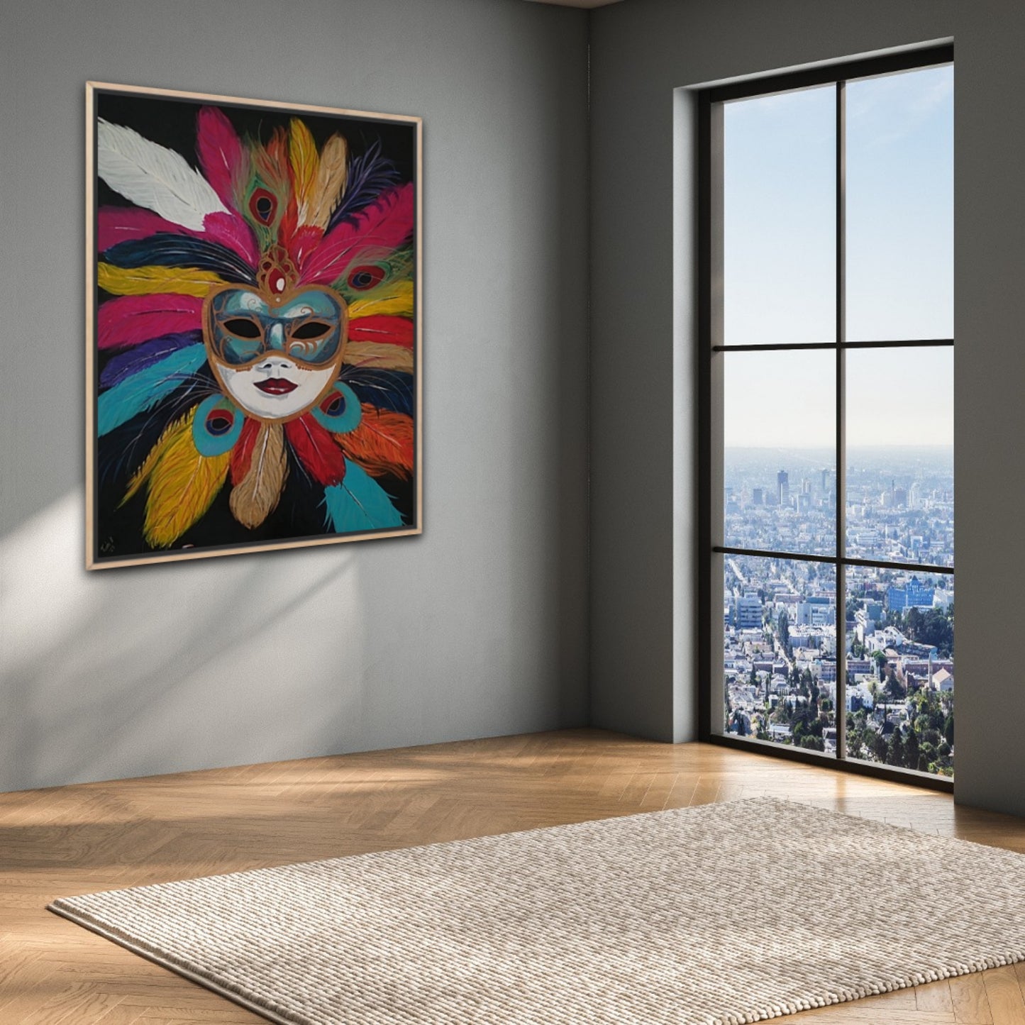 Second Mask Collection "Venetian Mask"Acrylic Paint FREE SHIPPING