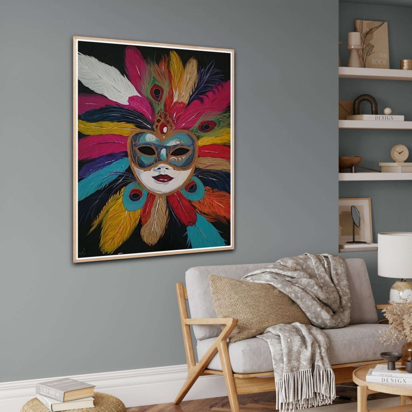 Second Mask Collection "Venetian Mask"Acrylic Paint FREE SHIPPING