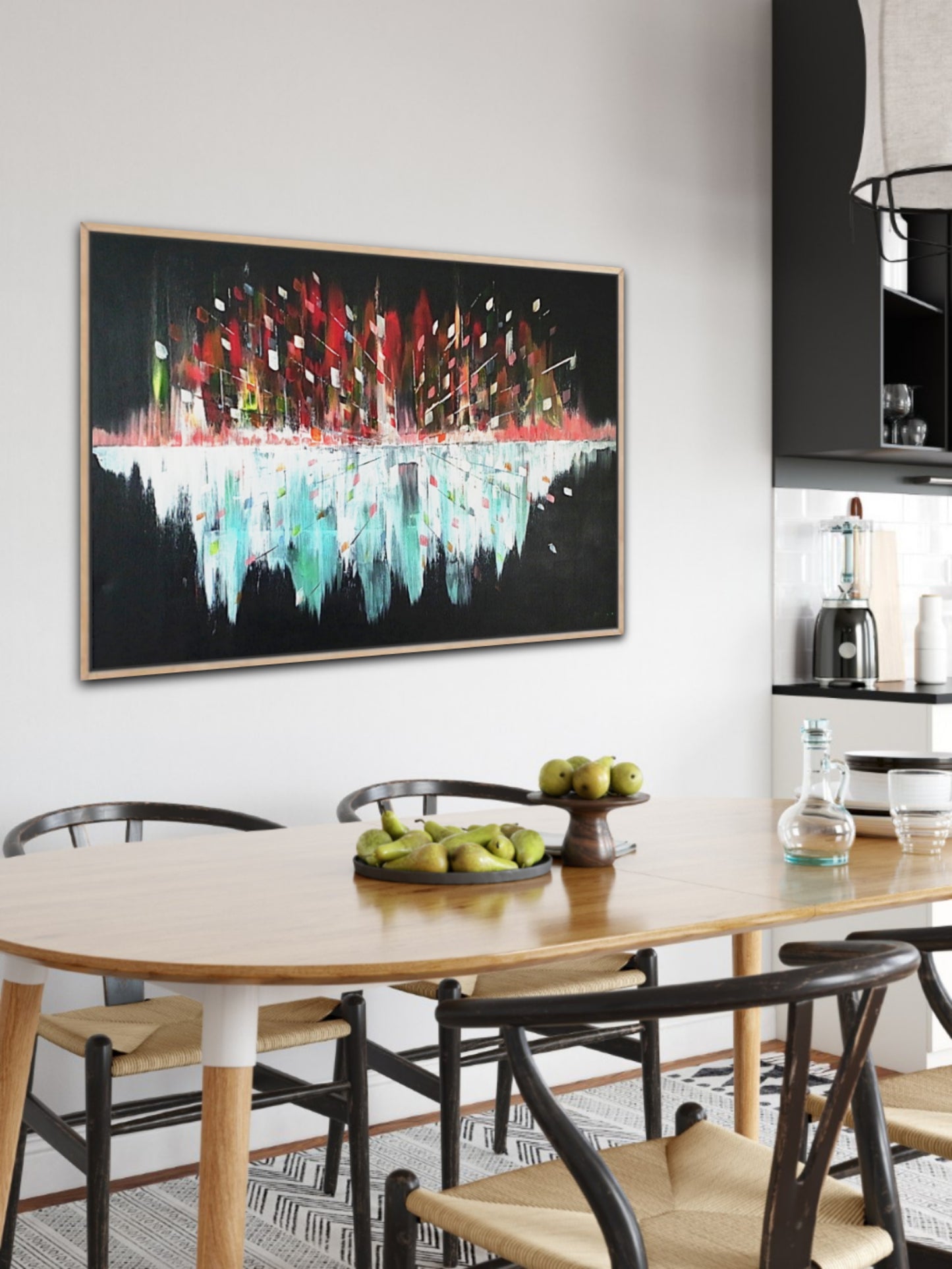 Original Art Acrylic Painting “Midnight Pulse” Dimensions [90cm x 120cm]