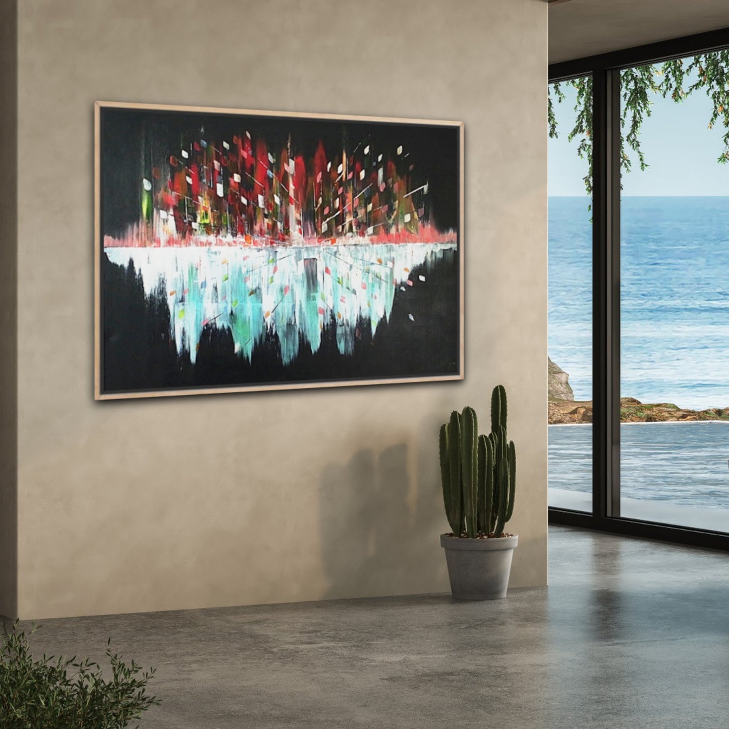 Original Art Acrylic Painting “Midnight Pulse” Dimensions [90cm x 120cm]