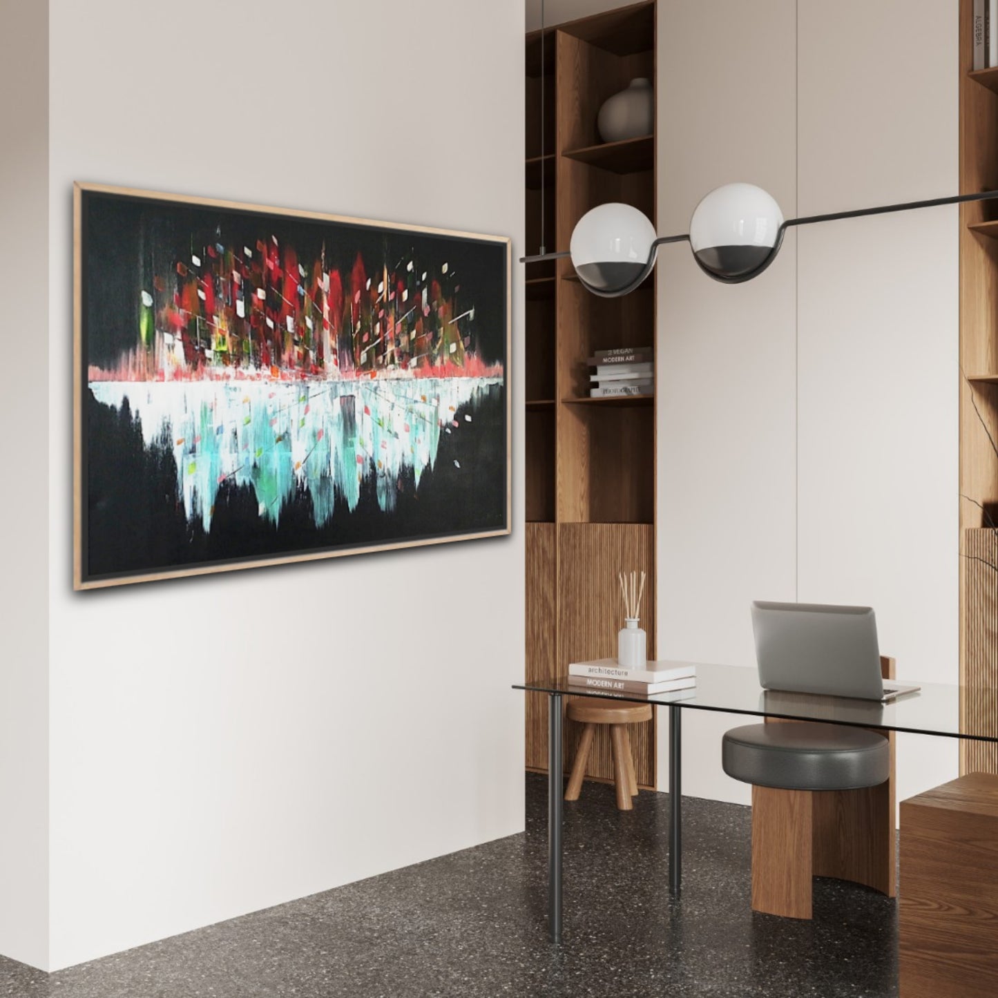 Original Art Acrylic Painting “Midnight Pulse” Dimensions [90cm x 120cm]