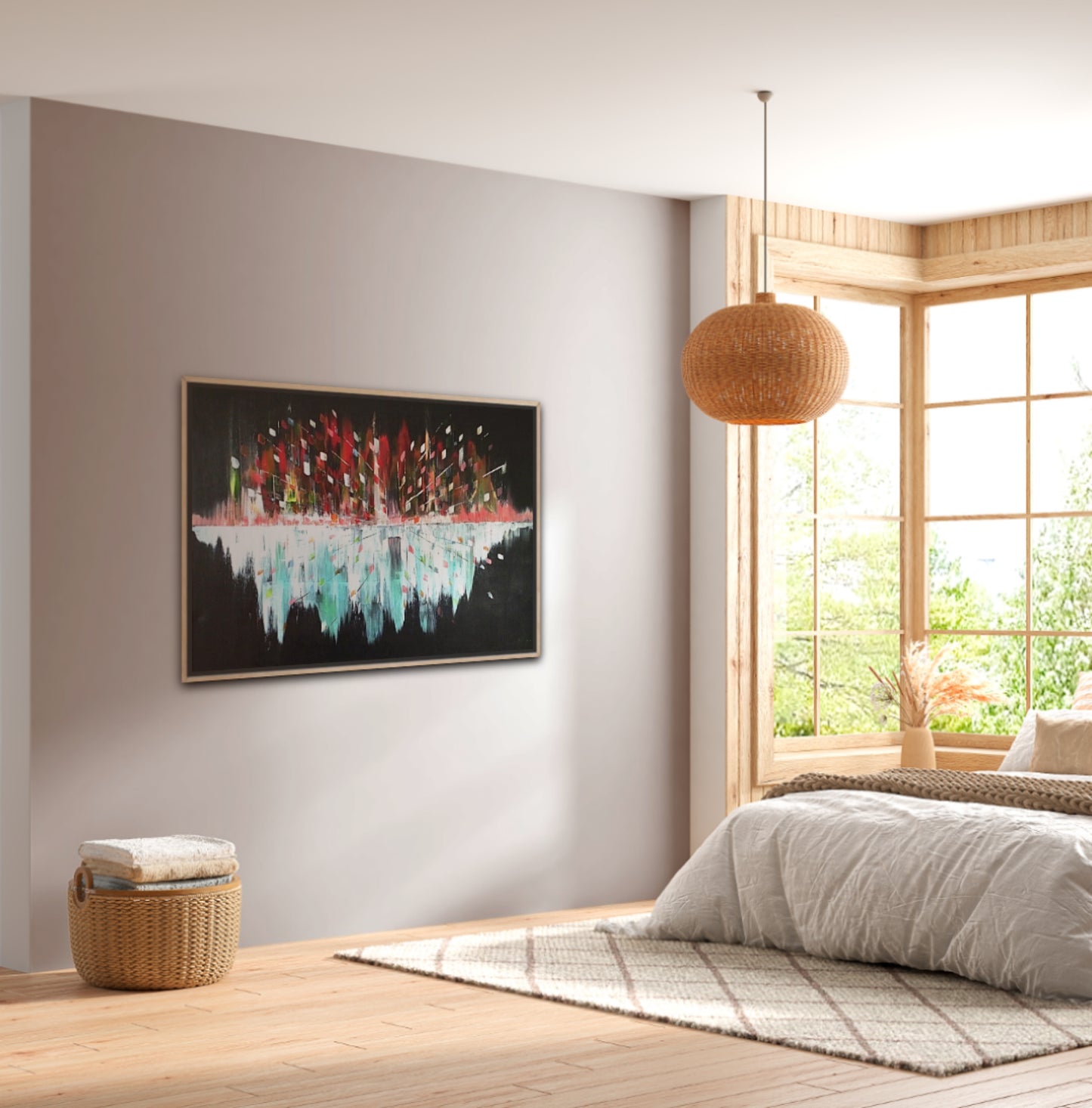 Original Art Acrylic Painting “Midnight Pulse” Dimensions [90cm x 120cm]