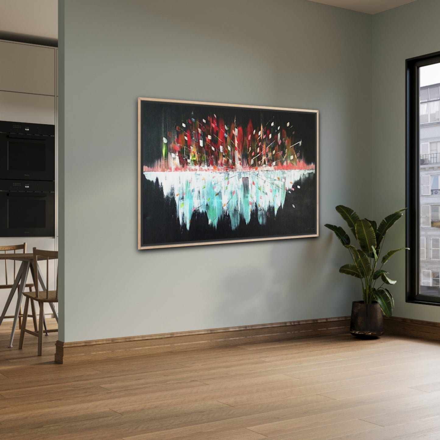 Original Art Acrylic Painting “Midnight Pulse” Dimensions [90cm x 120cm]