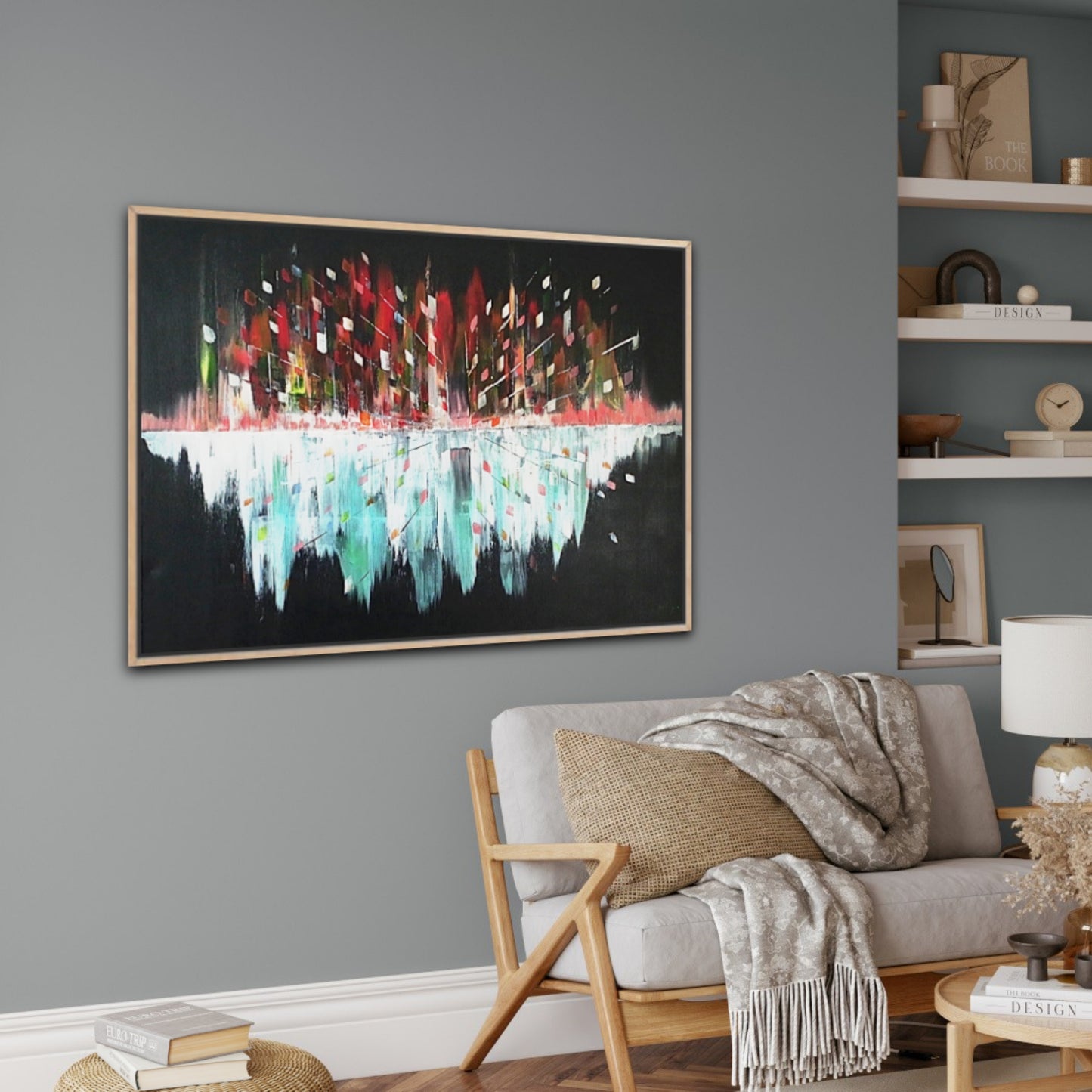 Original Art Acrylic Painting “Midnight Pulse” Dimensions [90cm x 120cm]