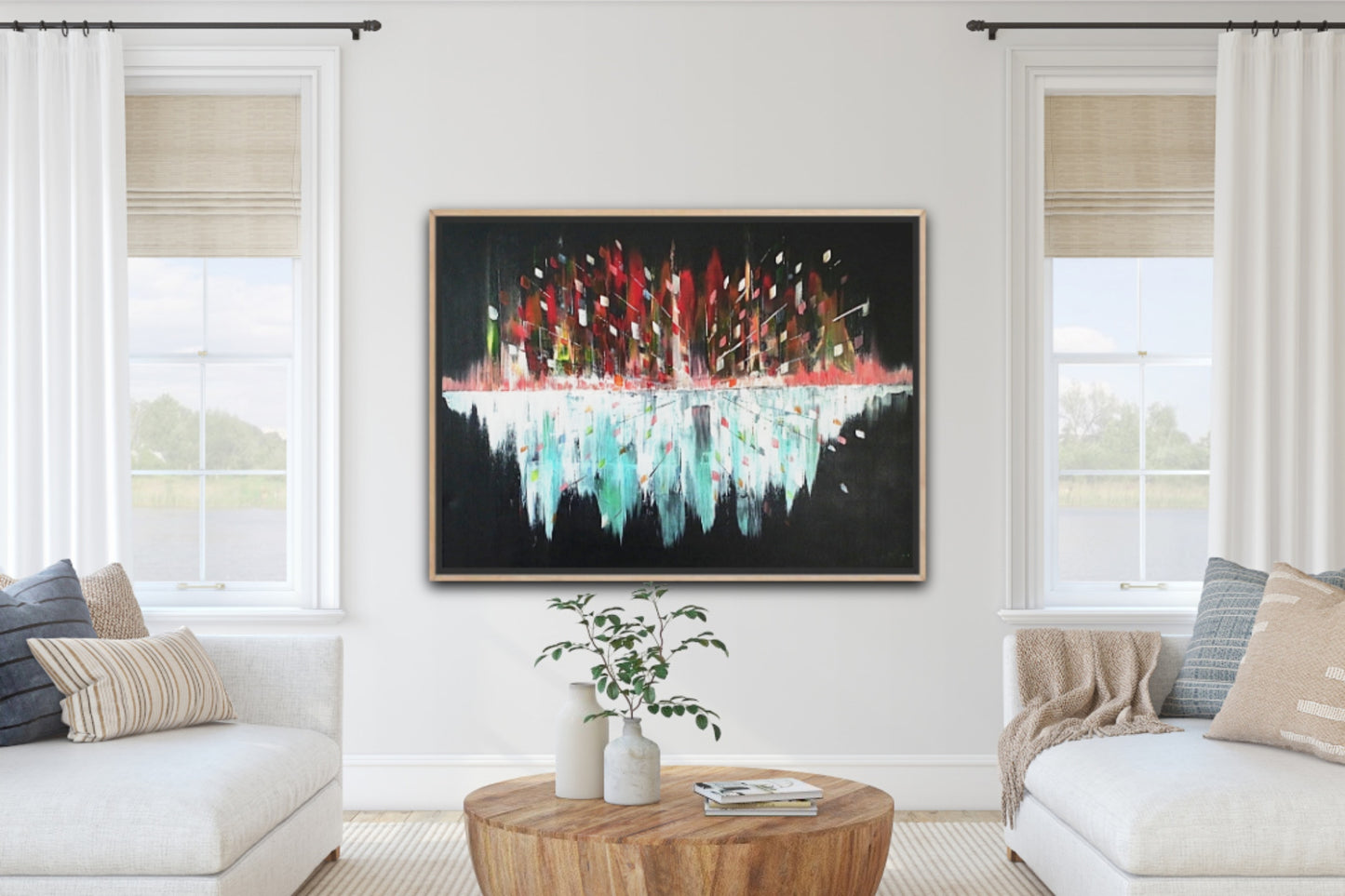 Original Art Acrylic Painting “Midnight Pulse” Dimensions [90cm x 120cm]