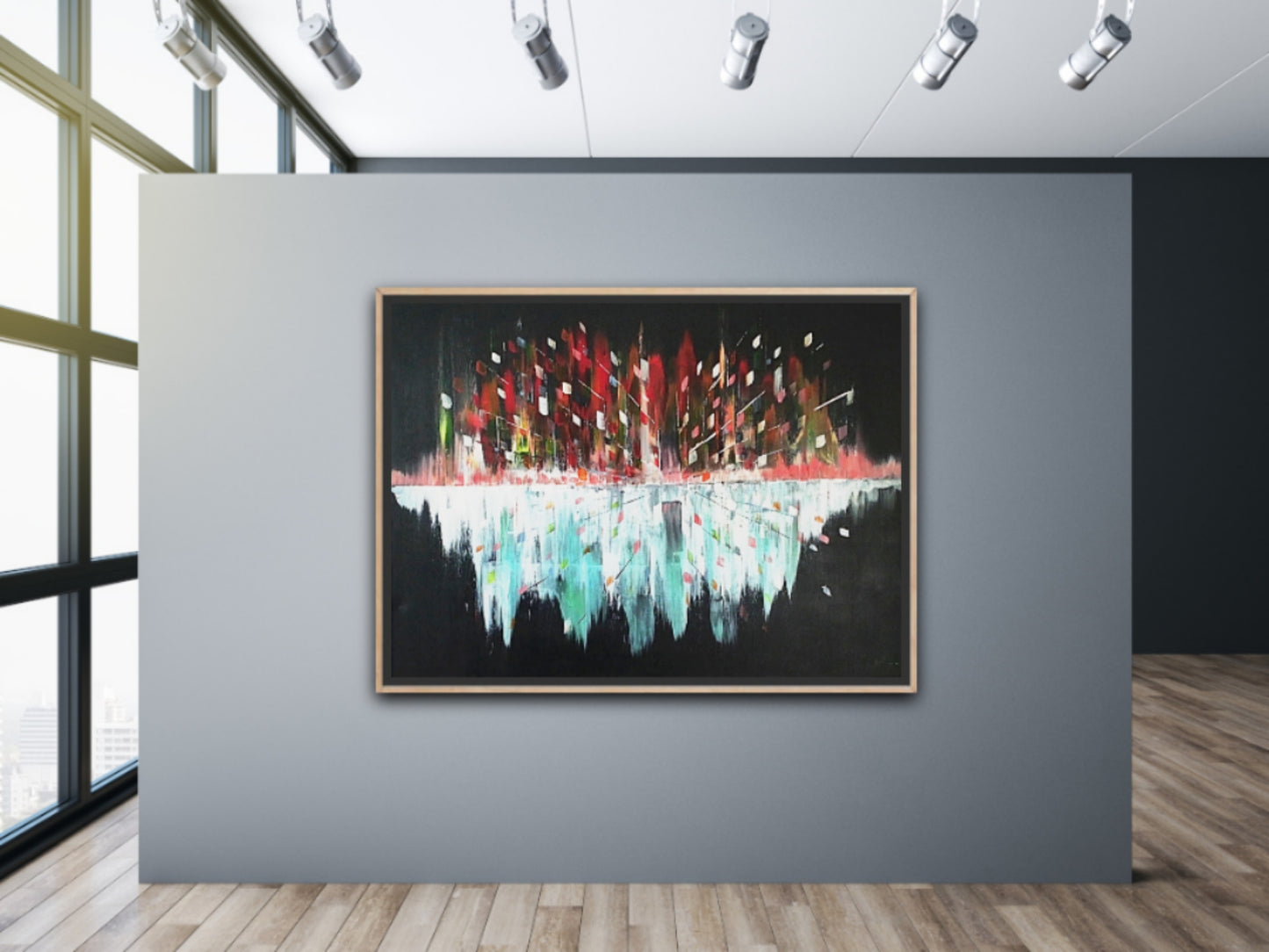 Original Art Acrylic Painting “Midnight Pulse” Dimensions [90cm x 120cm]