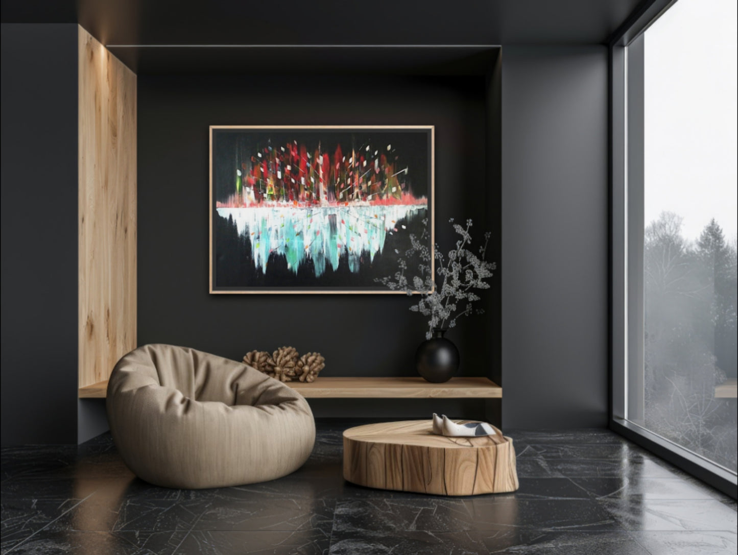 Original Art Acrylic Painting “Midnight Pulse” Dimensions [90cm x 120cm]