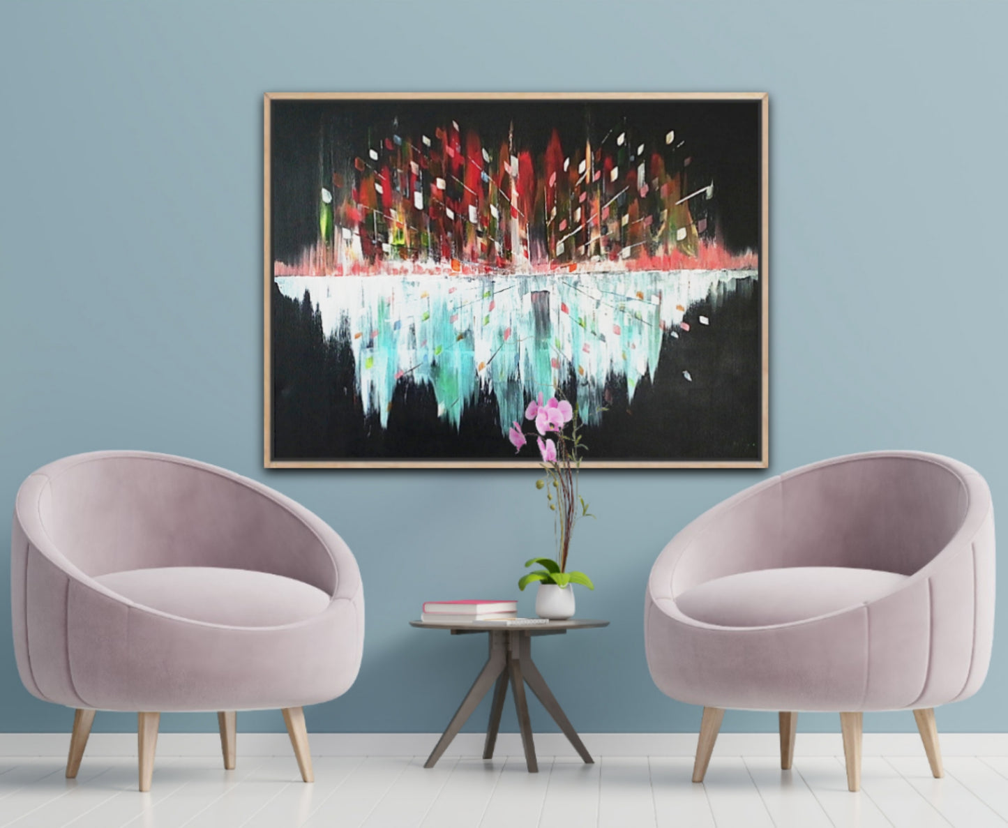 Original Art Acrylic Painting “Midnight Pulse” Dimensions [90cm x 120cm]