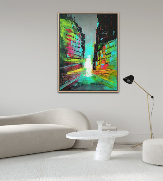 Urban Mirage - Acrylic on Canvas FREE SHIPPING