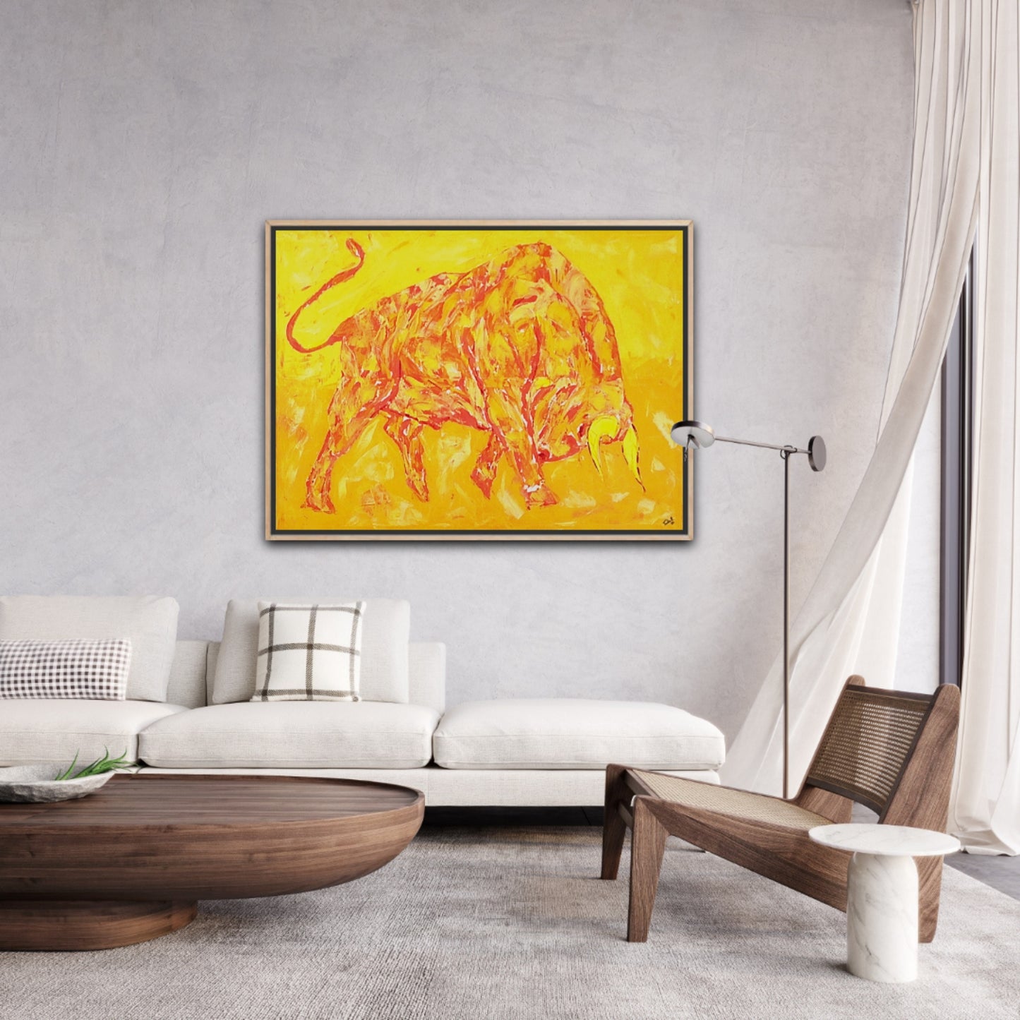 Unique Original Painting "Golden Force" Acrylic Painting On Canvas