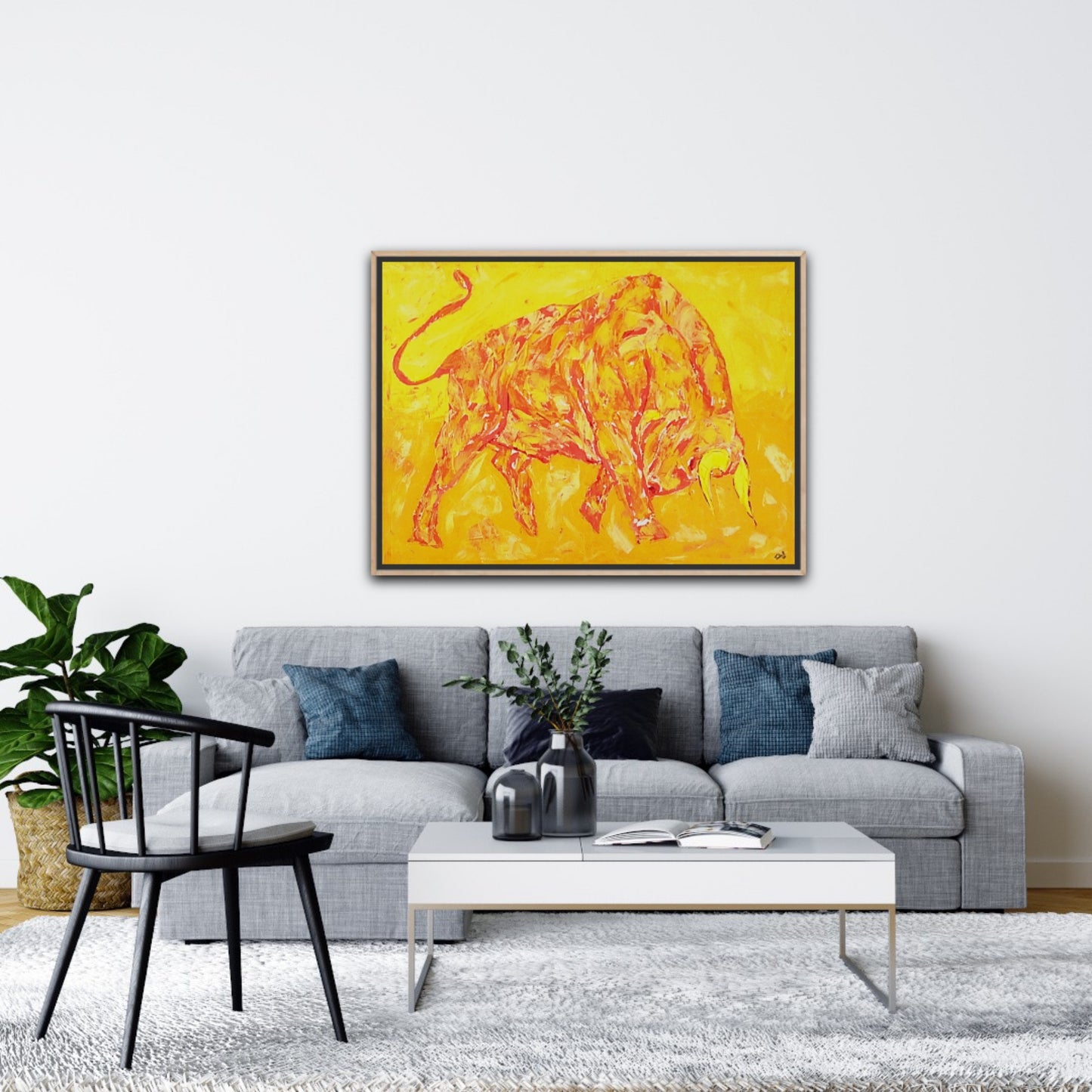Unique Original Painting "Golden Force" Acrylic Painting On Canvas