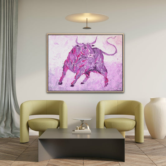 Original Art Printed On Canvas "Storm Within" In Original Size (120cm x 90cm)