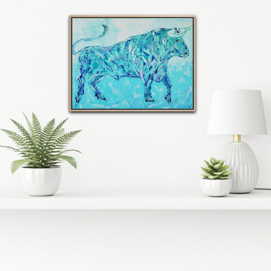 Small Size Original Printed Art On Canvas "Momentum" 40cm x 60cm