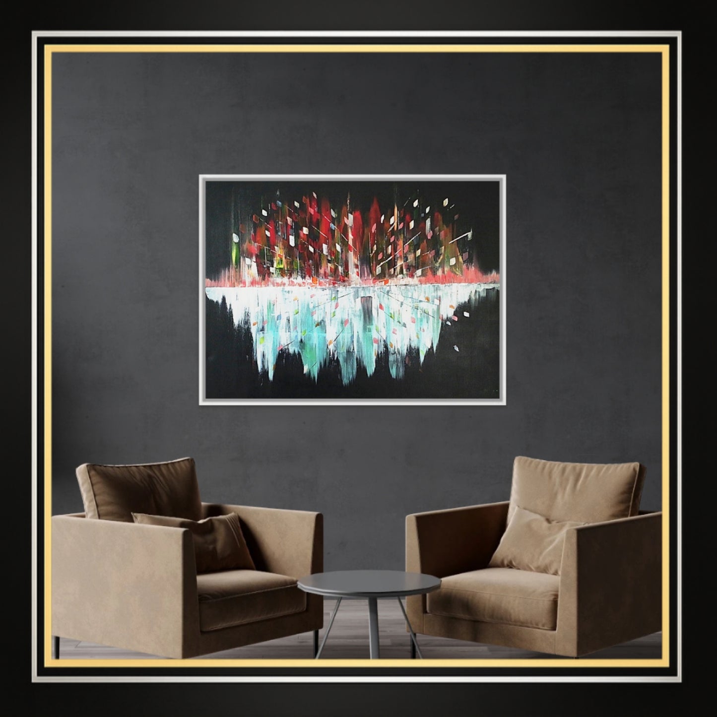Original Art Acrylic Painting “Midnight Pulse” Dimensions [90cm x 120cm]