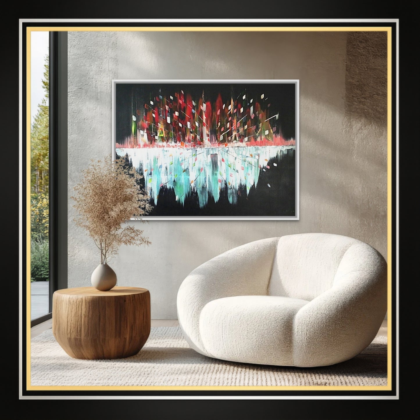 Original Art Acrylic Painting “Midnight Pulse” Dimensions [90cm x 120cm]
