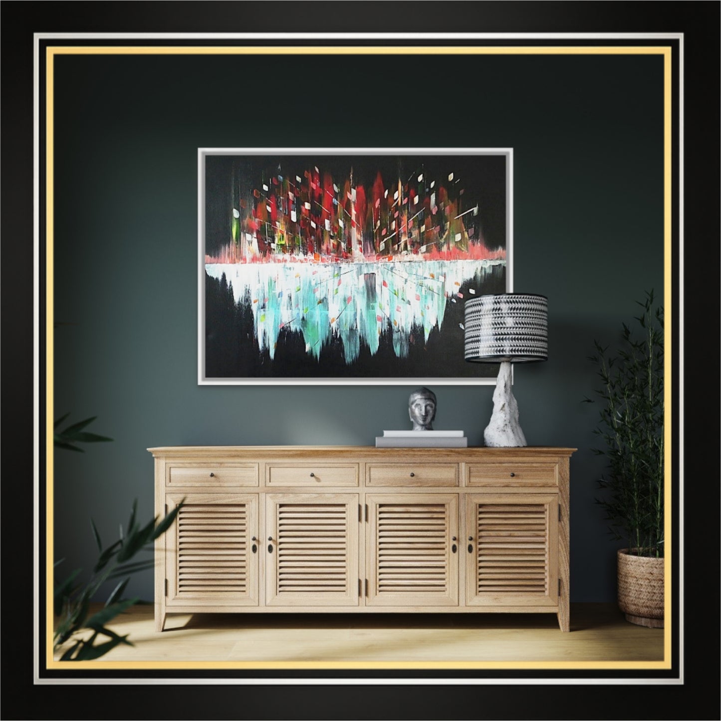Original Art Acrylic Painting “Midnight Pulse” Dimensions [90cm x 120cm]