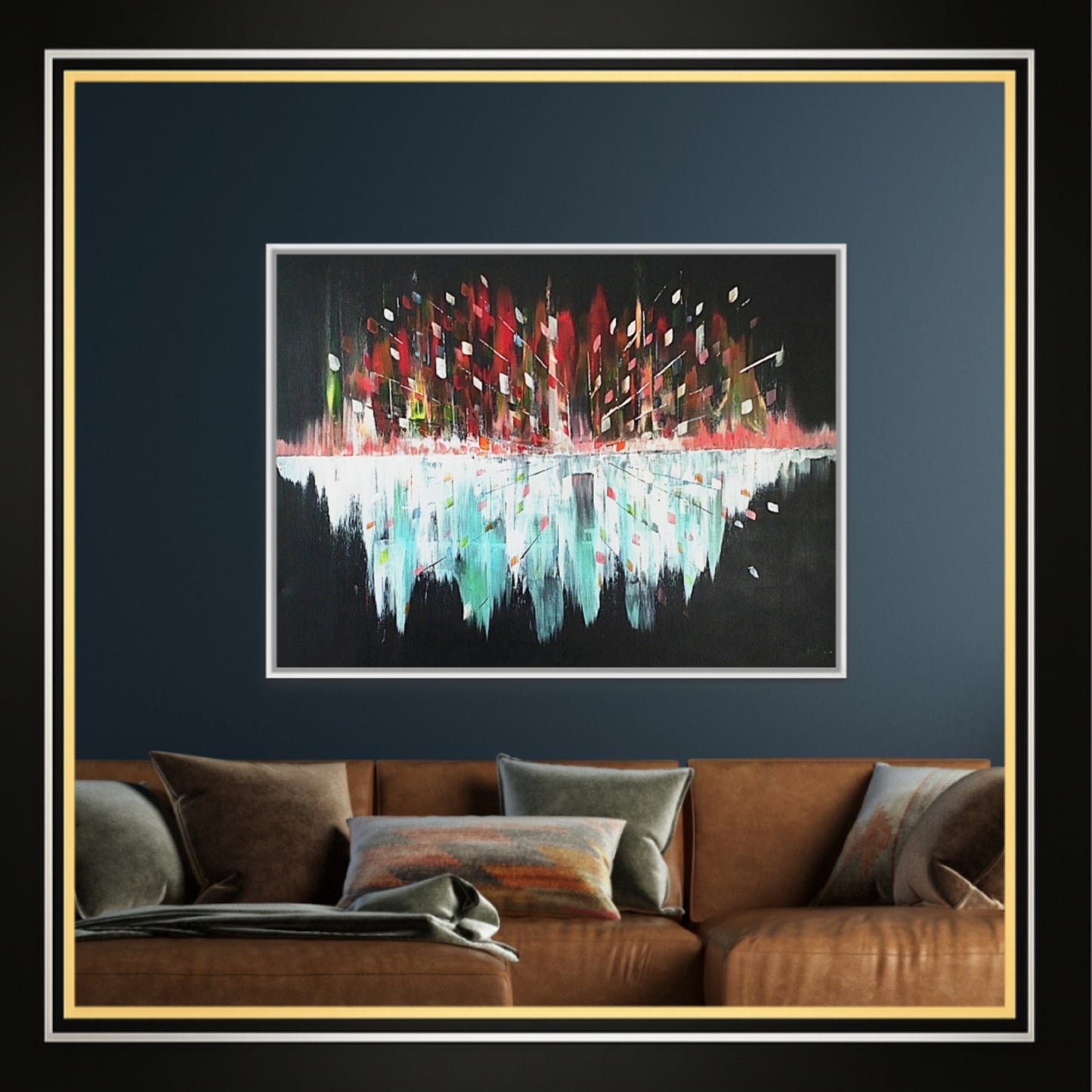 Original Art Acrylic Painting “Midnight Pulse” Dimensions [90cm x 120cm]