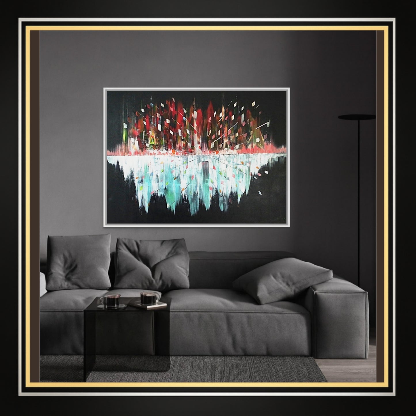 Original Art Acrylic Painting “Midnight Pulse” Dimensions [90cm x 120cm]