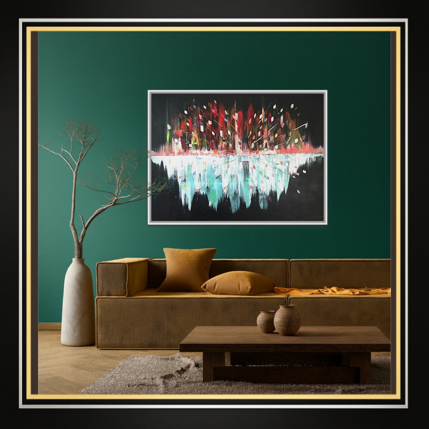 Original Art Acrylic Painting “Midnight Pulse” Dimensions [90cm x 120cm]